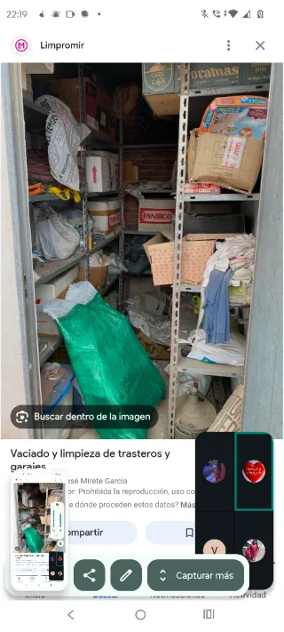 Limpieza de trastero garajes