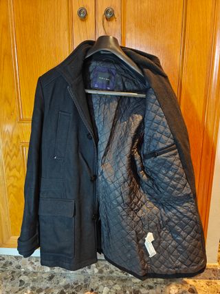 Abrigo Zara Man Negro Hombre Talla L