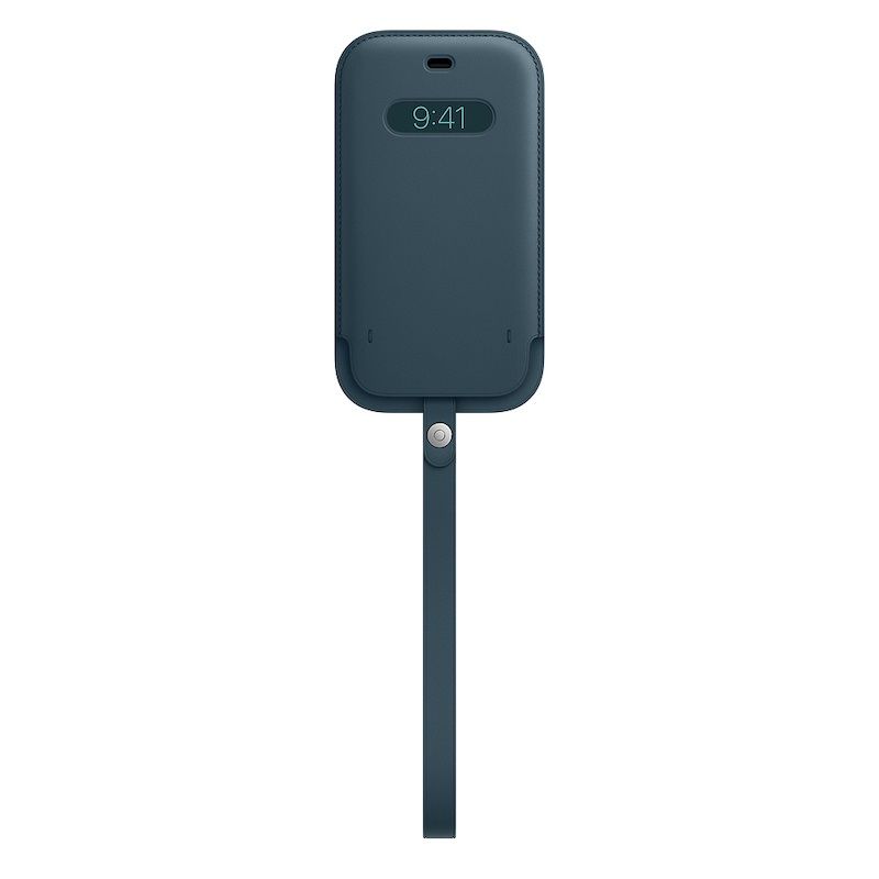 Funda de piel MagSafe para iPhone 12/12 Pro Azul afbeelding 2