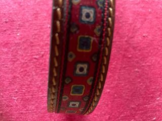 Cintura uomo pelle e tessuto 96cm