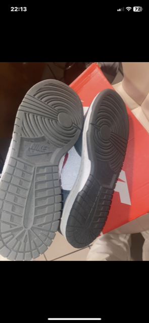 Nike Dunk High Grigio Rosso Bianco