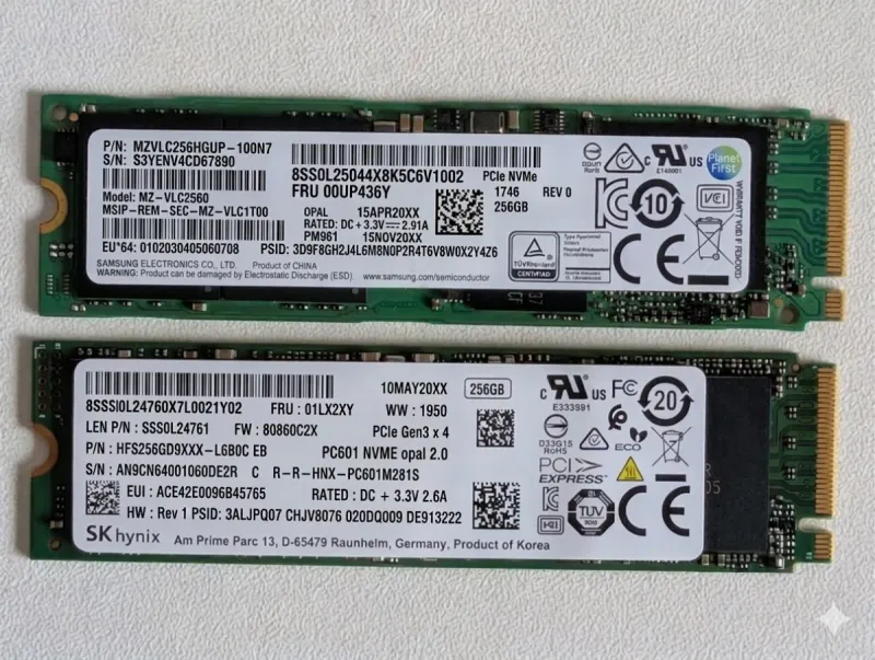 Lote de 2 Unidades SSD M.2 NVMe (512GB)