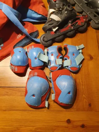 Patines en línea Oxelo con bolsa y protecciones