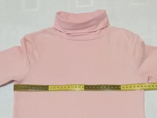 Jersey básico cuello cisne rosa