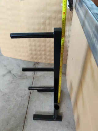 Supporto rack per dischi di pesi e manubri