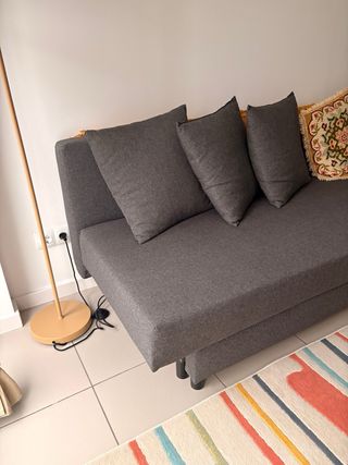 Divano letto Ikea Asarum grigio
