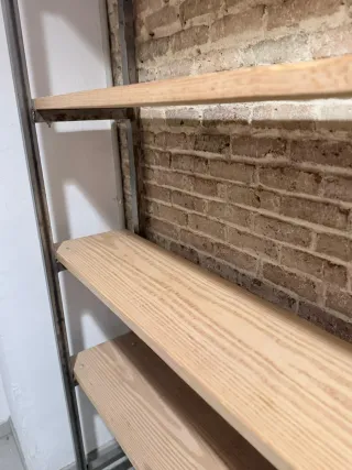 Estantería Industrial Metal y Madera