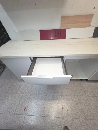 Mueble de cocina nuevo blanco y gris