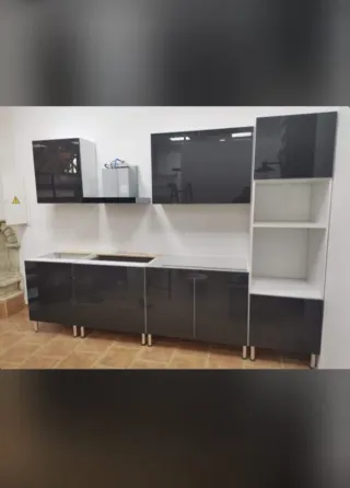 Mueble de cocina nuevo blanco y gris