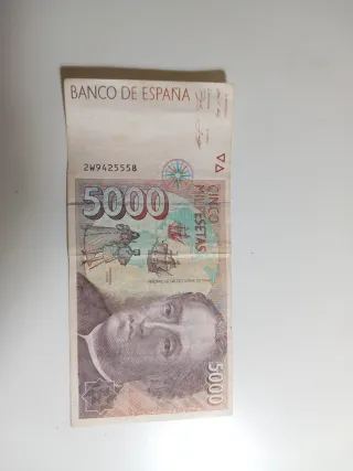 Billete 5000 pesetas Banco de España
