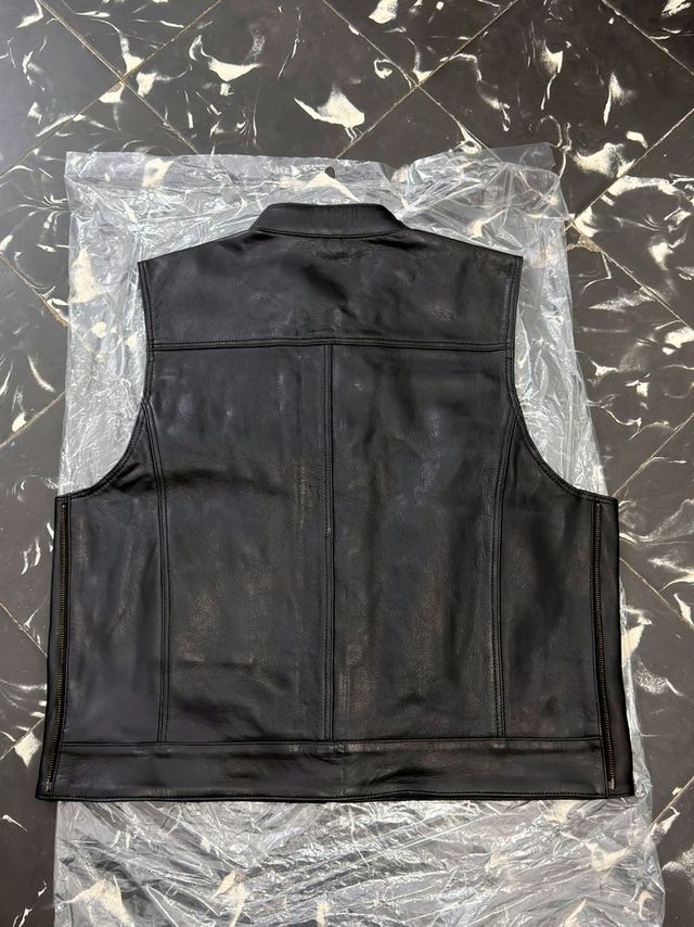 Chaleco de moto cuero talla L