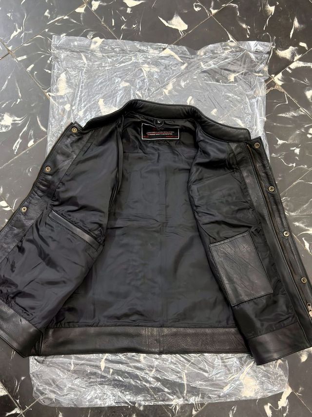 Chaleco de moto cuero talla L