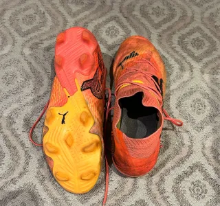 Scarpe da calcio Puma arancioni/rosa taglia 43