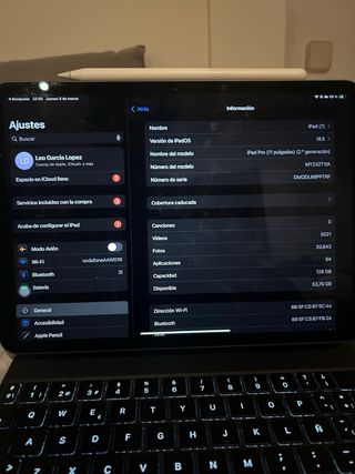 iPad Pro 11 2ª Gen + Funda Teclado + Pencil