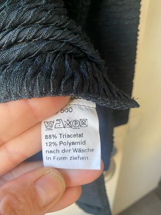 Blusa Doris Streich Negra Texturizada