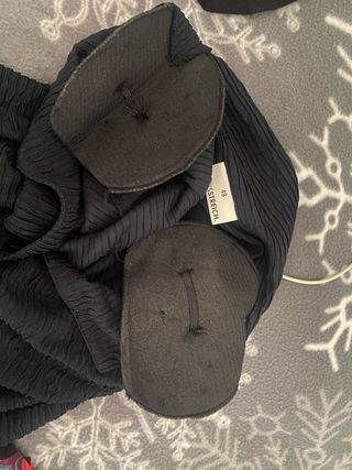 Blusa Doris Streich Negra Texturizada