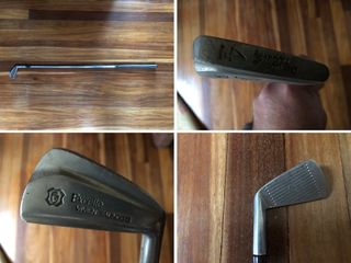 Juego de Golf vintage antiguo. Bolsa+12 palos golf