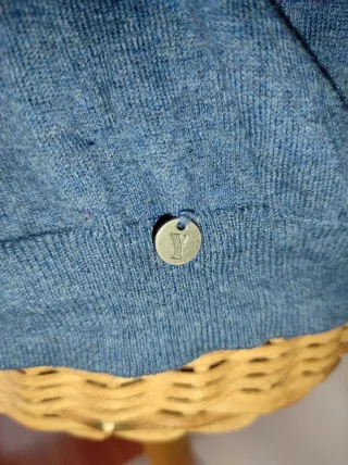 Jersey Yerse azul manga larga 100% algodón