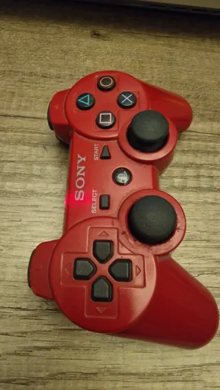 Mando PS3 Dualshock Sony Rojo