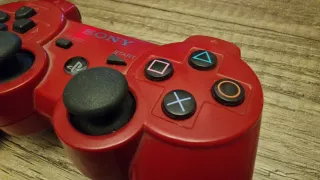 Mando PS3 Dualshock Sony Rojo