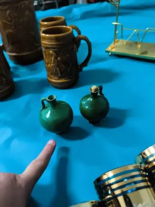 Lote de cerámica y cristal