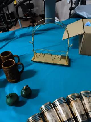 Lote de cerámica y cristal