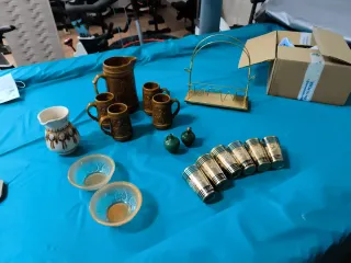 Lote de cerámica y cristal