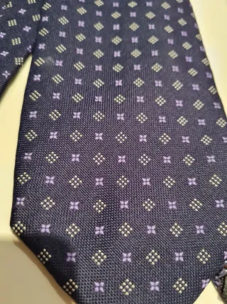 Lote 3 Corbatas Hombre Azul y Morado