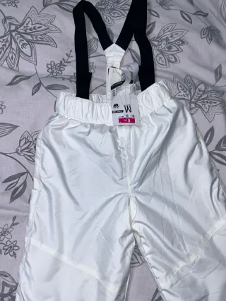 Pantalón mono esquí niño/a blanco