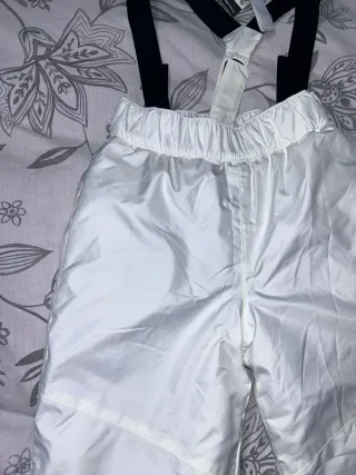 Pantalón mono esquí niño/a blanco