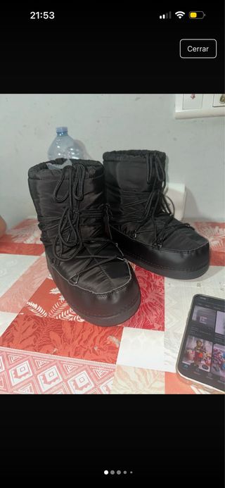 Botas de nieve negras
