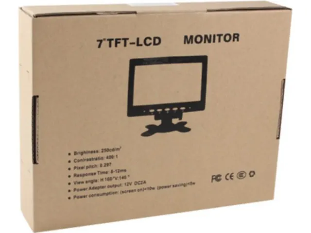 Cámara marcha atrás coche con monitor 3,5 y 7 "