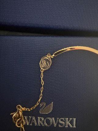Brazalete Swarovski Dorado