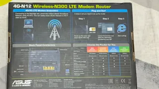Router Modem LTE ASUS 4G-N12 Wireless-N300 3G e 4G