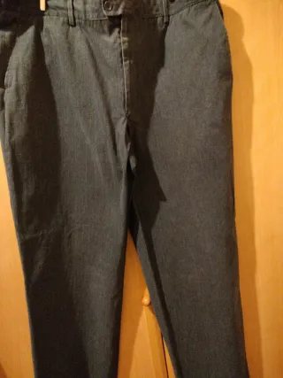 Pantalón de lana caballero gris