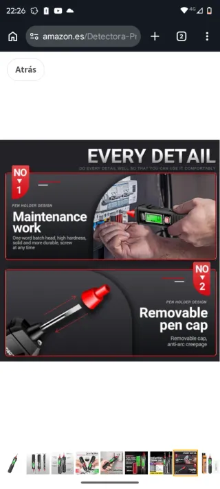 Pluma Detector Voltaje AC 12-300V