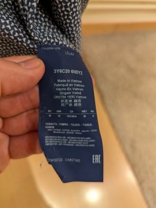 Camisa Armani Jeans Gris Talla M