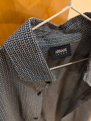 Camisa Armani Jeans Gris Talla M