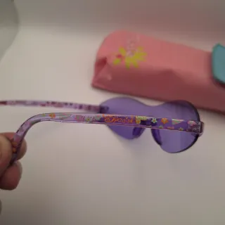 Occhiali da sole Barbie viola con custodia rosa
