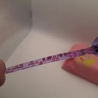 Occhiali da sole Barbie viola con custodia rosa