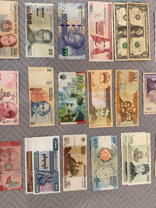 Colección de Billetes de Varios Países