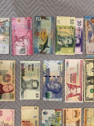 Colección de Billetes de Varios Países