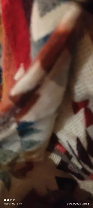 Poncho tejido Ecuador Talla Única Multicolor