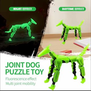 Figura Perro Articulado Fluorescente