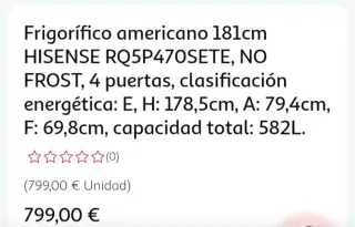 Nevera americana Hisense