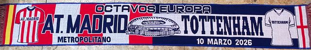 Bufanda Atlético de Madrid-Tottenham 10/3/2026