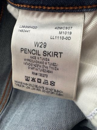 Falda vaquera Lee mujer azul