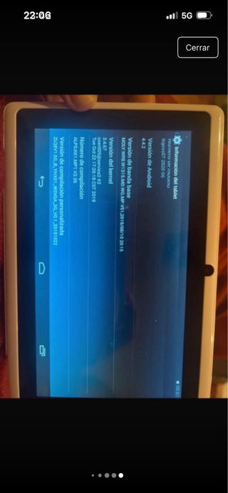 Tablet Android Blanca y Negra