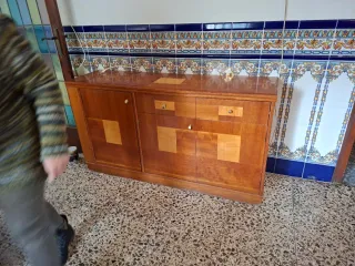 Cómoda madera 2 cajones 147x90x40