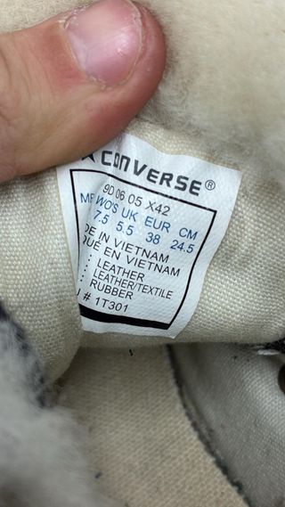 Converse All Star Tg 38 Pelliccia